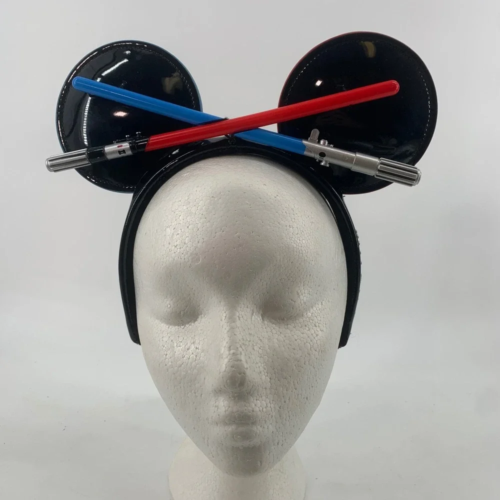 Disney Star Wars Lightsaber Mickey Mouse Ears Headband May the 4th be with you